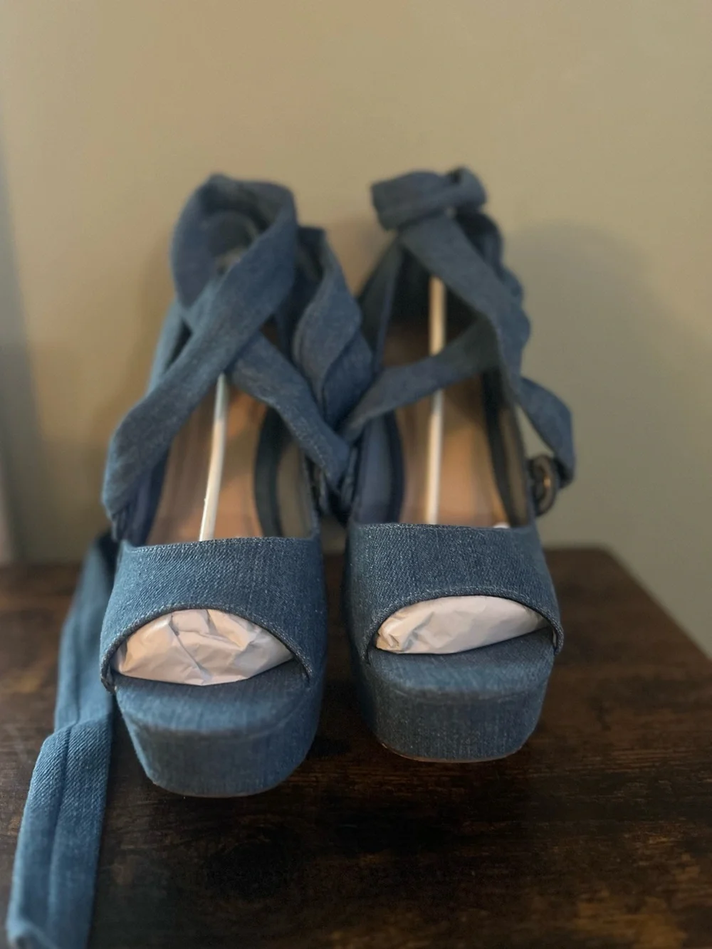 Denim Fashion Nova Plot Twist Heel
